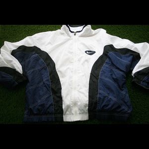 Vintage Nike Windbreaker with swoosh on back.